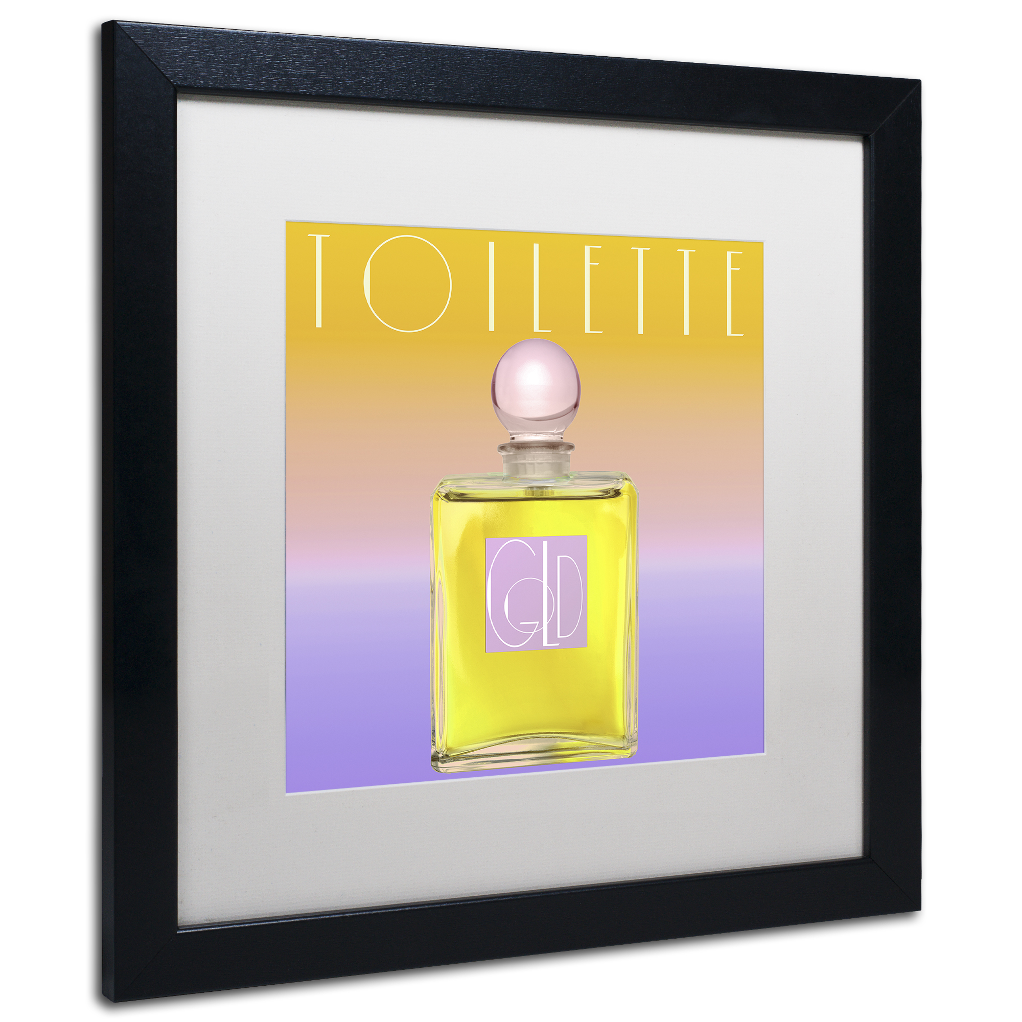 Trademark Fine Art 'Colored Scents II' Black Framed Art by Color Bakery