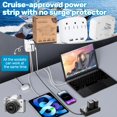 thumbnail image 2 of Kit de esenciales para crucero Noledome: regleta sin protector contra sobretensiones, lanyards y ganchos, 2 of 7