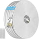 thumbnail image 1 of Ethernet Cable 50m Cat 7, High Speed Flat Internet Cable Extra Long 50 Meters White Lan Cable Gigabit Rj45 Patch Cable Ftp Shielded Network Cable 165f, 1 of 5