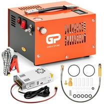 PCP Air Compressor,4500Psi/30Mpa, Water/Oil-Free, One Button Start, Powered by Car 12V DC or Home 110V AC