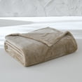 thumbnail image 3 of (2 pack) Mainstays Super Soft Plush Blanket, Brown, Twin, Adult/Teen, 3 of 9
