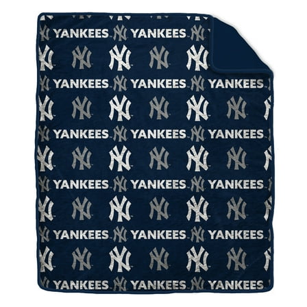 Pegasus New York Yankees Tonal Wordmark 60" x 70" Faux Fur Blanket