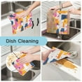 thumbnail image 2 of Yayeee Kitchen Dish Cloths for Washing Dishes Set of 6 Microfiber Towels, Art Geometric, 2 of 9