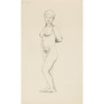 thumbnail image 2 of Adolf Sternschuss 12x18 Gold Ornate Wood Frame and Double Matted Museum Art Print Titled - Act of Standing Woman (1909), 2 of 4