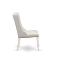 thumbnail image 5 of East West Furniture Forney 38" Fabric Dining Chairs in White/Gray (Set of 2), 5 of 6