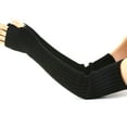 thumbnail image 1 of Arm Sleeves Solid Color Elastic Unisex Thumb Hole Arm Warmers Winter Arm Covers, 1 of 10