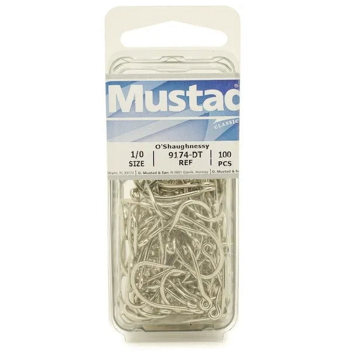 Mustad 9174-BR-8/0-100 Classic O'Shaughnessy Live Bait Hook Size