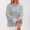Gray, variant on Oversized Sweaters Women Lightweight Fall Green Boxy Knitted Sweaters Women's Turtleneck Tops XL