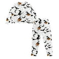 thumbnail image 5 of Yuyamidu Witch Women's Long Sleeve Pajamas with Drawstring Halloween Lounge Set Bat Nightwear Shirts Pants with Pockets 2 Piece Fall Winter O Neck Sleep Wear Size M, 5 of 7