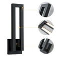 thumbnail image 5 of C Cattleya 22.5in Matte Black Integrated LED Outdoor Wall Light, 5 of 6