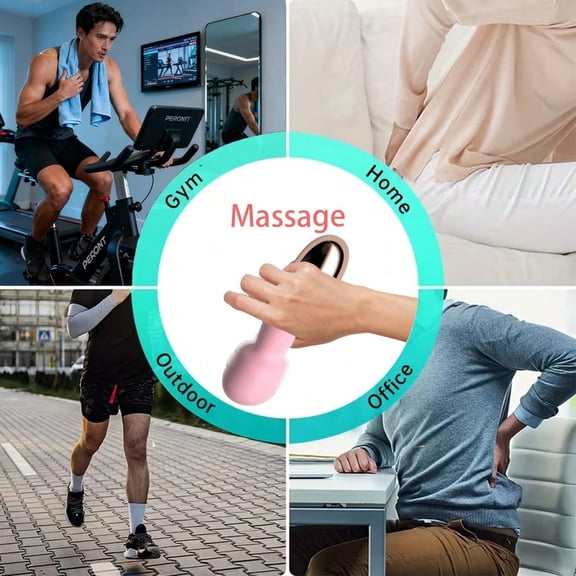 10 Speeds Wired Powerful Handheld Back Massager with Strong Vibration, Personal Therapy Massager for Sports Recovery, Muscle Aches, Full Body Pain