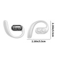 thumbnail image 3 of Open Ear Headphones, 0.23oz Ultra-Light Comfortable Wireless Earbuds, 0.6mm Thinnest Earhooks, Bluetooth 5.4, Clear Audio, 30 HRS Playtime, IPX5 Waterproof Earphones with Mic(White), 3 of 9
