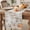 Brown, variant on Fall Blue Pink Pumpkins Table Runner - 90 Inch Long Thanksgiving Harvest Brown Plaid Cotton and Linen Blended Dress Scarves Farmhouse Table Runner for Kitchen Dining, Coffee Table, 13" x 90"