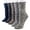 Dark colors, variant on Women's 5 Pairs Thick Wool Blend Socks Boot Socks Size 8-11