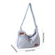 thumbnail image 3 of Bolso de hombro de lona informal para mujer, bolso de mensajero, bolso de viaje para estudiantes (azul claro), 3 of 8