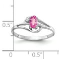 thumbnail image 2 of Primal Gold 14 Karat White Gold 5x3mm Oval Pink Sapphire and Diamond Ring, 2 of 4