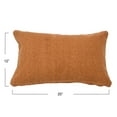 thumbnail image 2 of Creative Co-Op Woven Canvas Lumbar Pillow Cover, 2 of 6