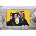 thumbnail image 6 of Gift For Him Rug, Animal Rug, Bath Rugs, Graffiti Monkey Rug, Yellow Rug, Abstract Monkey Rug, Kitchen Rug, Popular Rugs, 3D Printeds Rug, 3.3'x6.5' - 100x200 cm, 6 of 8
