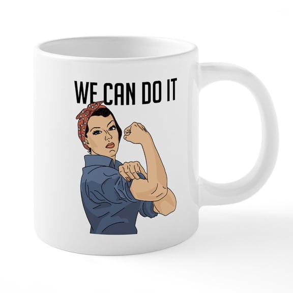 CafePress - Rosie The Riveter We Can - 20 Oz White Ceramic Mega Mug