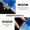 thumbnail image 4 of Haosy Blue and White Geometric Notebooks 2 Pcs 1-subject Journal 60 Sheets A5 College Ruled Paper Detachable Ring 8.3"x5.7", 4 of 8