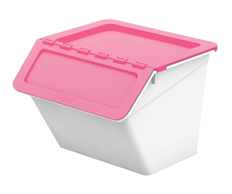 livinbox 6PCS PP Plastic Pelican Stackable Storage Bins Cubes