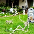 thumbnail image 4 of LzyK 2pcs Posable Skeleton & Dog Skeleton – Halloween Skeleton Decorations Indoor Outdoor, Skeleton Halloween Decor for Party, 4 of 8