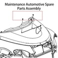 thumbnail image 2 of maskred Car Windshield Washer Automotive Exterior Cleaning Spraying Nozzles Replacement Part Maintenance, 2 of 8