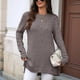 thumbnail image 4 of Camisas de Larga para Mujer, Elegantes, Informales, Holgadas, Básicas, Ropa de Moda para Otoño e Invierno 2025. Color Café XL, 4 of 10