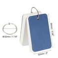 thumbnail image 2 of 10pcs Flash Card with Ring, 3.5x2" Flash Card Blank 100 Sheets Each White Blank Index Cards Small Note Cards for Studying Memory Learning, Dark Blue, 2 of 6