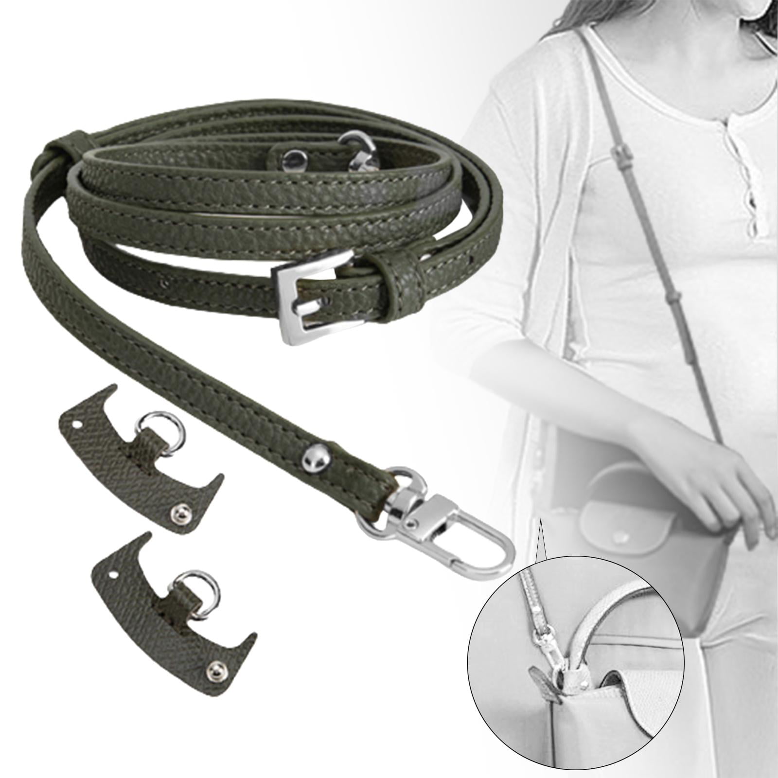 Purse Strap Universal Adjustable with No Punching Buckle Bag Shoulder Strap  Cross Body Strap for Small Bag Briefcase Purse DIY Modification Black