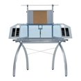 thumbnail image 1 of Studio Designs 10057 Futura Tower, Silver/Blue Glass, 1 of 11