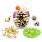 Zuru Smashers Dino Island Nano Egg Novelty & Gag Skeleton Dinosaur Surprise Toy - ORANGE DINO EGG