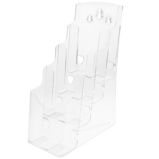 KAKOWELY File Rack Wall Mount Brochure Rack Pamphlet Holder Tabletop Document Stand,10.24"X6.5"X4.25"