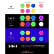 Fantastory Glow in the Dark Acrylic Paint, Multi-Surface, 8-Color Set, 0.8 fl oz Each