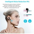 thumbnail image 4 of True Wireless Earbuds Bluetooth Headphones HiFi Stereo Sound Noise Cancelling Touch Control 24H Playtime with LED Display Charging Case IPX7 Waterproof Headsets for Running and Gym,Black, 4 of 8