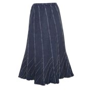 Mogul Women's Gothic Medieval Long Skirt Blue Bohemian Fashion Skirts