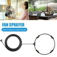 thumbnail image 3 of Guiexla Spray Ring Outdoor Misting Fan Kit Plug-Play Easy to Install Patio Garden Fan Accessories Water Mister Spray Tube with Nozzles, 3 of 8