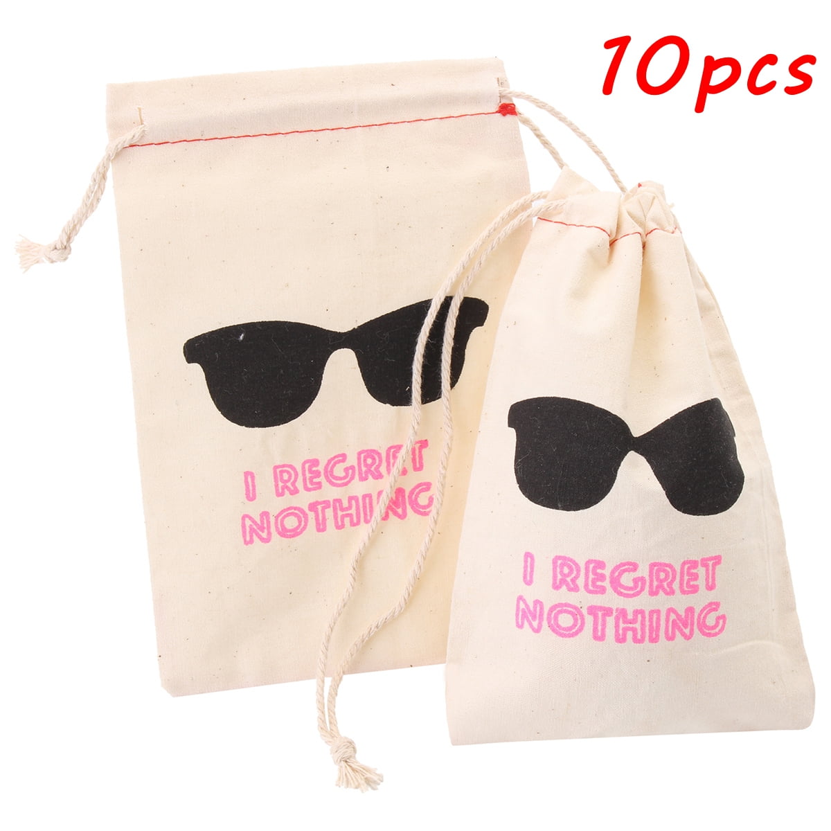 10Pcs Cotton Linen Hangover Bachelorette Party Bag Kit Wedding Hen Party Favors 