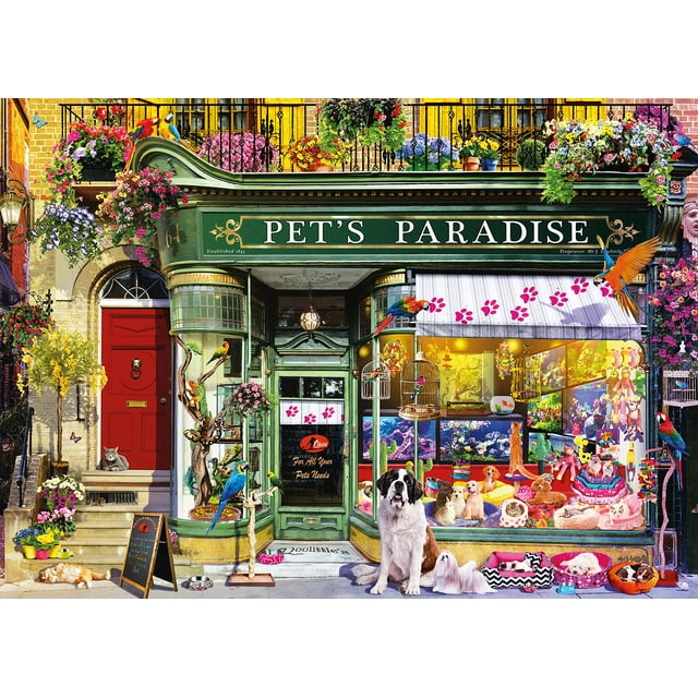 Rompecabezas Ceaco Shop Windows Pet's Paradise 1000 piezas