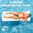 thumbnail image 2 of TRC Recreation Sunsation 1.75" Thick Foam Pool Float Lounger w/ Headrest, 3 Pack, White, 2 of 10