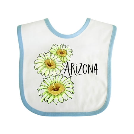 

Inktastic Arizona Saguaro Cactus Flowers Gift Baby Boy or Baby Girl Bib