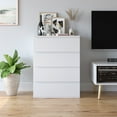 thumbnail image 1 of Homfa Commode Blanche à 4 Tiroirs, Meuble de Rangement Moderne pour Chambre, Commode en Bois pour Salon, 1 of 7