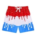 thumbnail image 1 of MDUKONU Boys Drawstring Sports Shorts Quick Dry Breathable Running Workout Shorts Red 11-12 Years, 1 of 6
