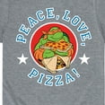 thumbnail image 3 of Teenage Mutant Ninja Turtles - Peace Love Pizza - Toddler And Youth Short Sleeve Graphic T-Shirt, 3 of 5