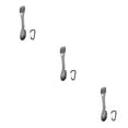 thumbnail image 3 of Wweixi Spork en Acier Inoxydable Intégré Repas de Fruits Camping Noir 3Set, 3 of 6