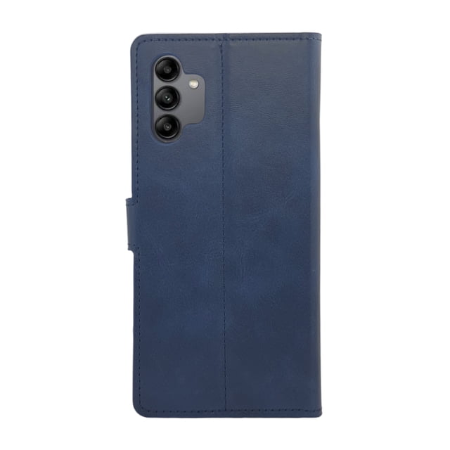 Funda Cartera Suave Para Samsung A04s Azul Marino Cely Vesmir Con 2 Micas de Cristal