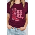 thumbnail image 2 of Howdy Honey XOXO Boots Valentines PLUS Graphic Tee T-Shirt, 2 of 9