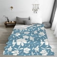 thumbnail image 5 of Cauagu Lilies Flowers Pattern Flannel Bed Blankets,Fleece Blanket Comfortable Air Conditioning Blanket for Sofa Bed Travel Couch & Living Room -50"x40", 5 of 8