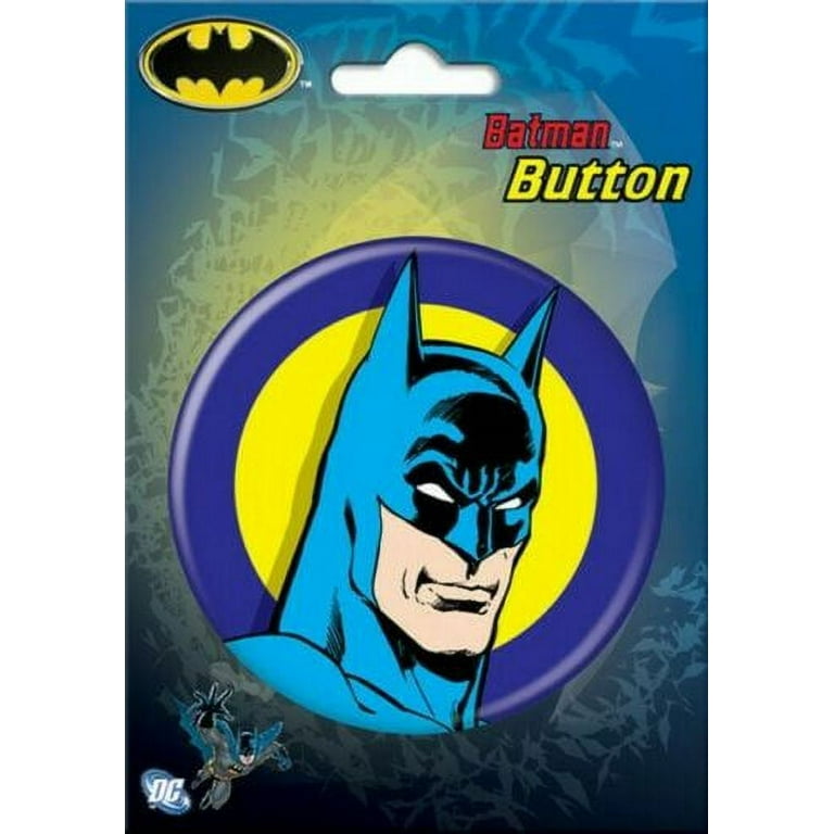 DC Comics Batman Logo Black Licensed 1.25 Inch Button 82016 - GKWorld