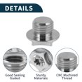 thumbnail image 4 of Unique Bargains M14*1.5 Oil Drain Plug Oil Pan Drain Bolt Screw Thread Repair True Color 1 Pcs, 4 of 7